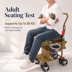 Bellaria Lightweight Vintage Rattan Summer Baby Stroller