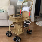 Bellaria Lightweight Vintage Rattan Summer Baby Stroller