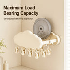 Pinned Cloud-Design Suction Foldable Laundry Rack