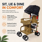 Bellaria Lightweight Vintage Rattan Summer Baby Stroller
