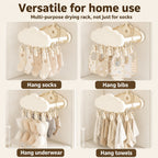 Pinned Cloud-Design Suction Foldable Laundry Rack