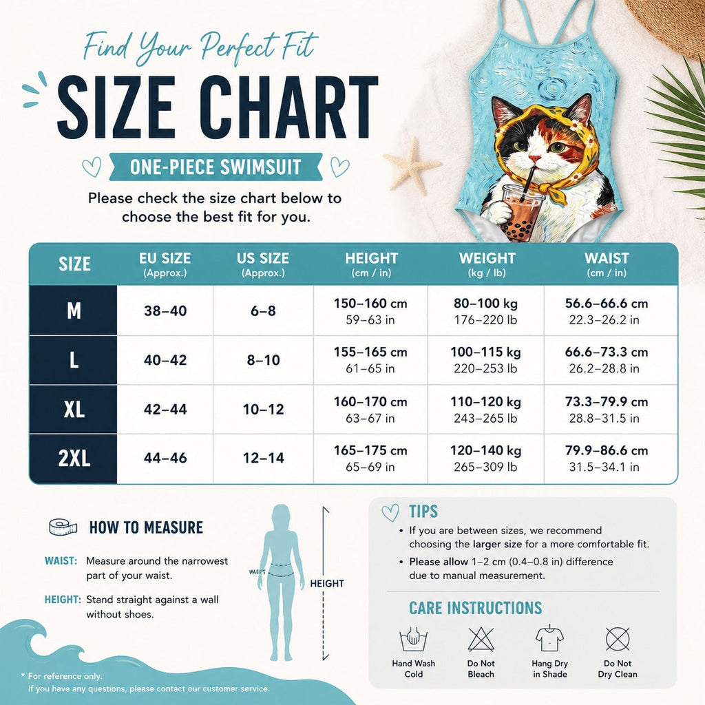 Bubble Tea Lover Cat Swimsuit
