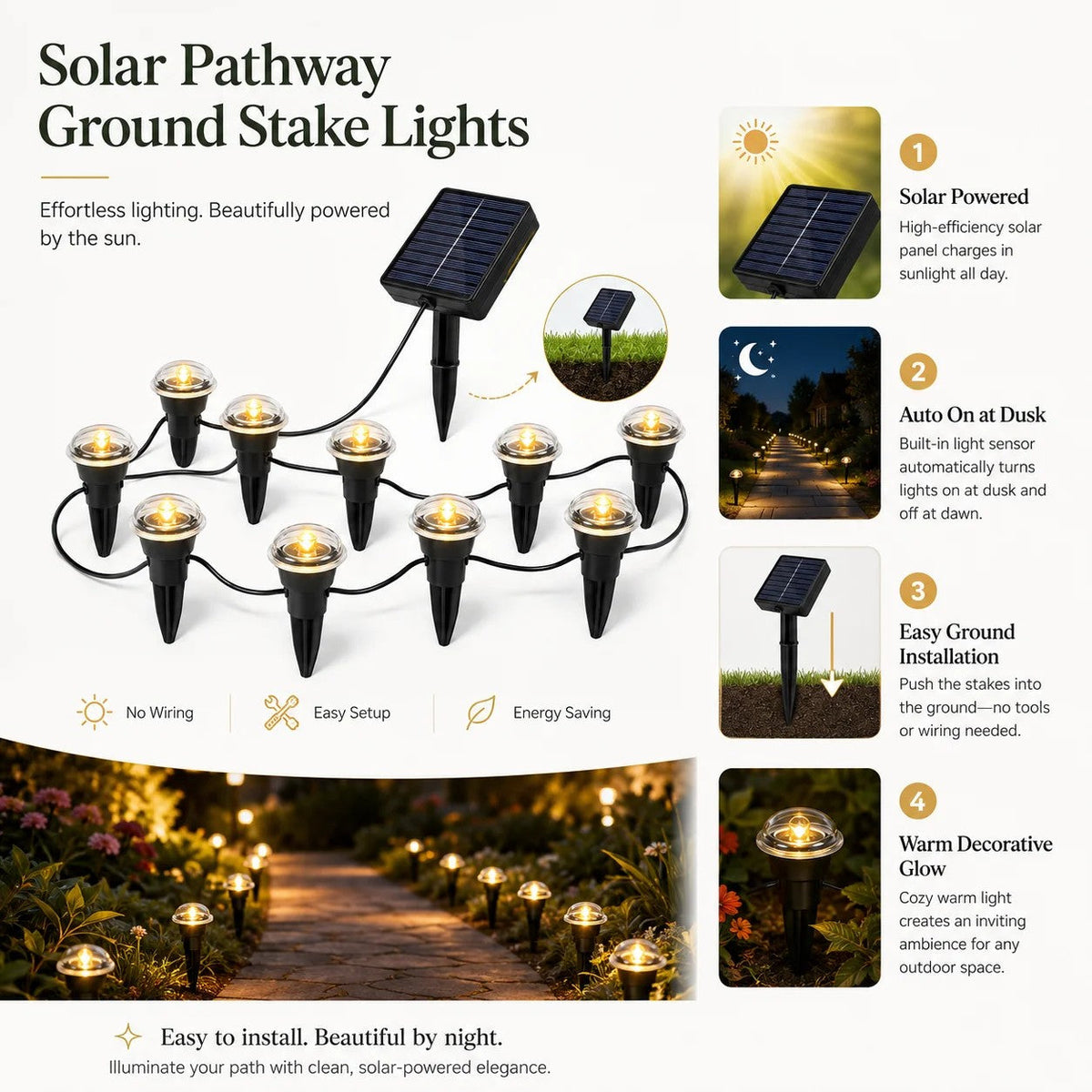 Solar Bubble Pathway Lights