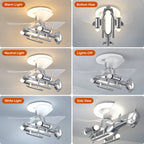 Sky Captain Helicopter Ceiling Fan Light