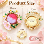 Secret Garden Floral Button Covers