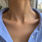 Melting Ice Floating Pendant Necklace