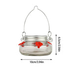 Clear Flower Port Hummingbird Feeder