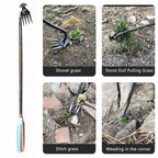 Crescent Weeder Tool with Long Handle