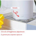 Rechargeable Sunflower LED Night Light with Two Brightness Levels