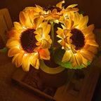 Rechargeable Sunflower LED Night Light with Two Brightness Levels