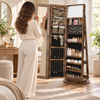One Spin Away Full Length Jewelry Cabinet