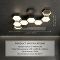 Six Points Modern Hexagon LED Ceiling Panel Light