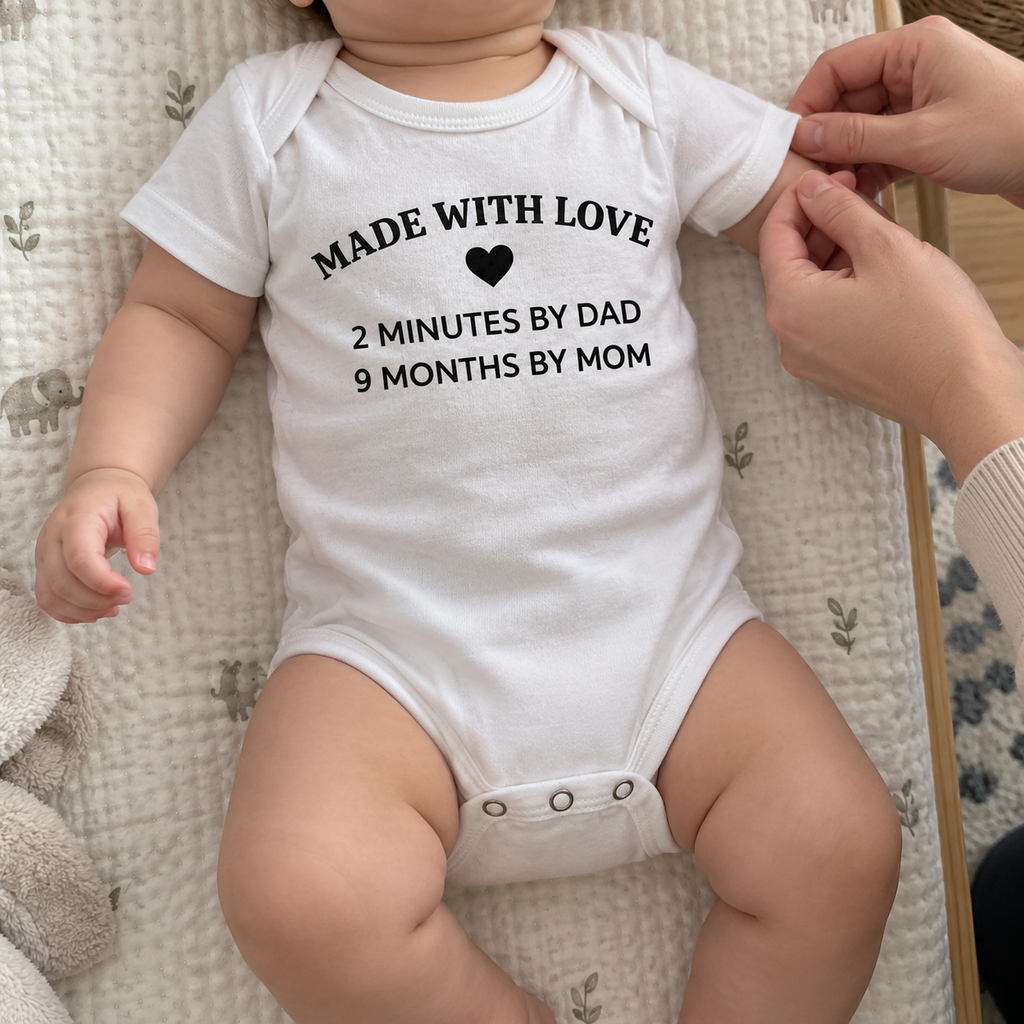 Made with Love Baby Onesie