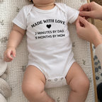 Made with Love Baby Onesie