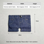 Pocket Pants Mini Denim Zip Wallet