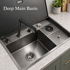 Lavabello Hidden Stainless Steel Kitchen Sink