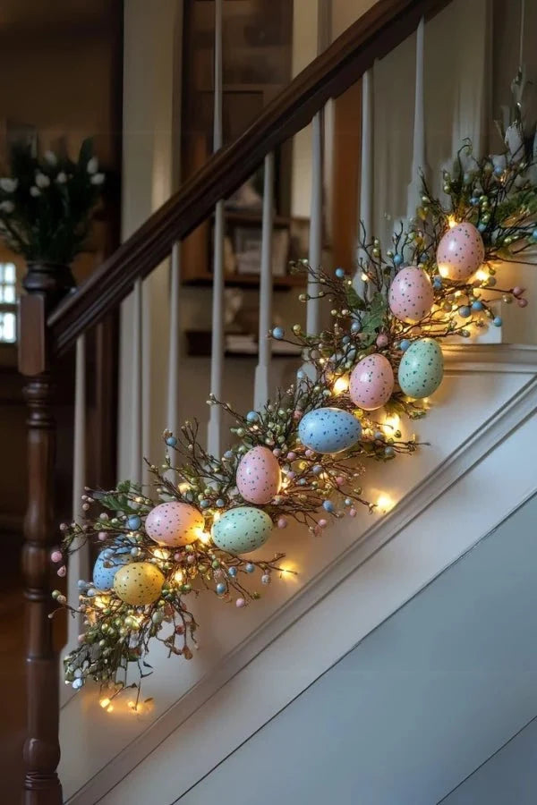 Lighted Easter Egg Garland