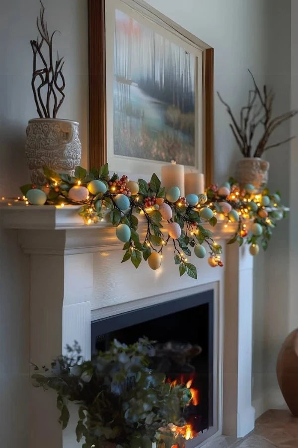 Lighted Easter Egg Garland