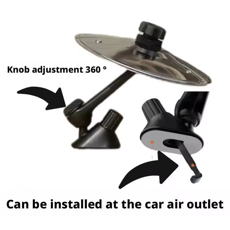 Adjustable Car Cymbal with 360° Rotating Air Vent Mount