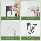 Wall Mounted Garden Hose Holder for Outdoor Hose Storage