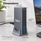 One Outlet Multi-Device Desktop Charging Station