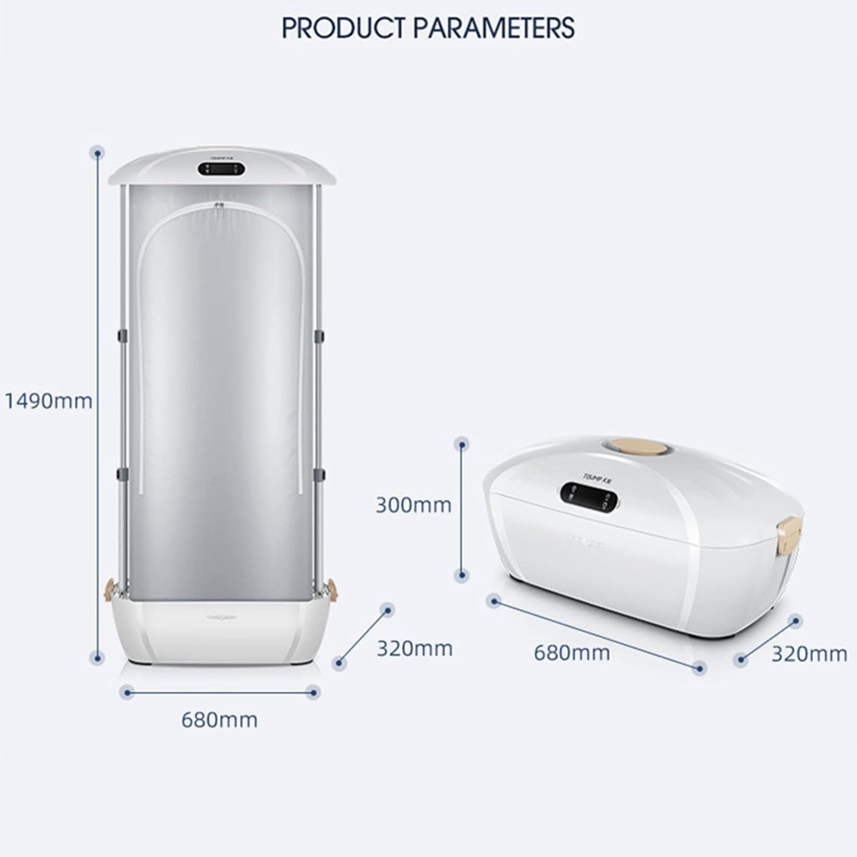 Foldable Electric Clothes Dryer - Electric Clothes Dryer Heated Clothes Airer with Cover
