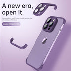 Frameless Bumper with Glass Lens Protector -  Shockproof Phone Cover On iPhone 11 and 14 Series