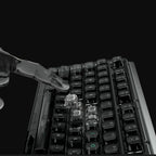 Fully Customizable RGB Aesthetic Mechanical Keyboard - Transparent Black Crystal Design