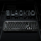 Fully Customizable RGB Aesthetic Mechanical Keyboard - Transparent Black Crystal Design