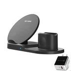 Fast Wireless Charger Dock Stand - 3 in 1  Multi-Function Charging Station