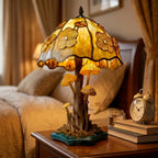 FaeGrove Mushroom Stained Glass Lamp