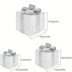 Light-Up Christmas Gift Boxes Set of 3
