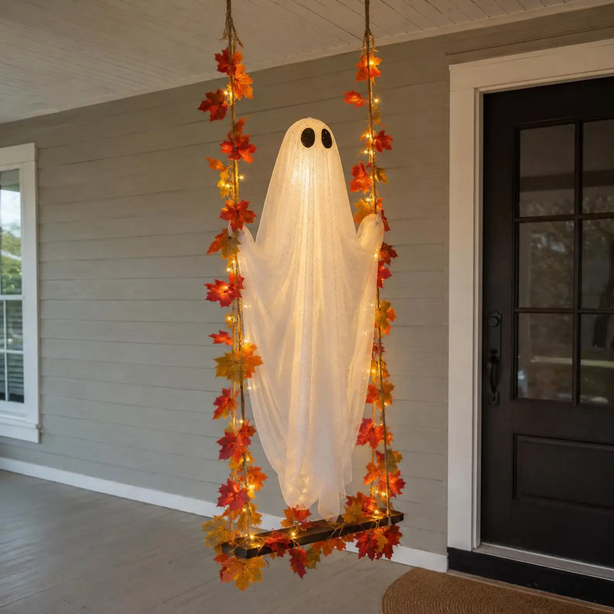 HauntedSwing Lighted Ghost Lantern