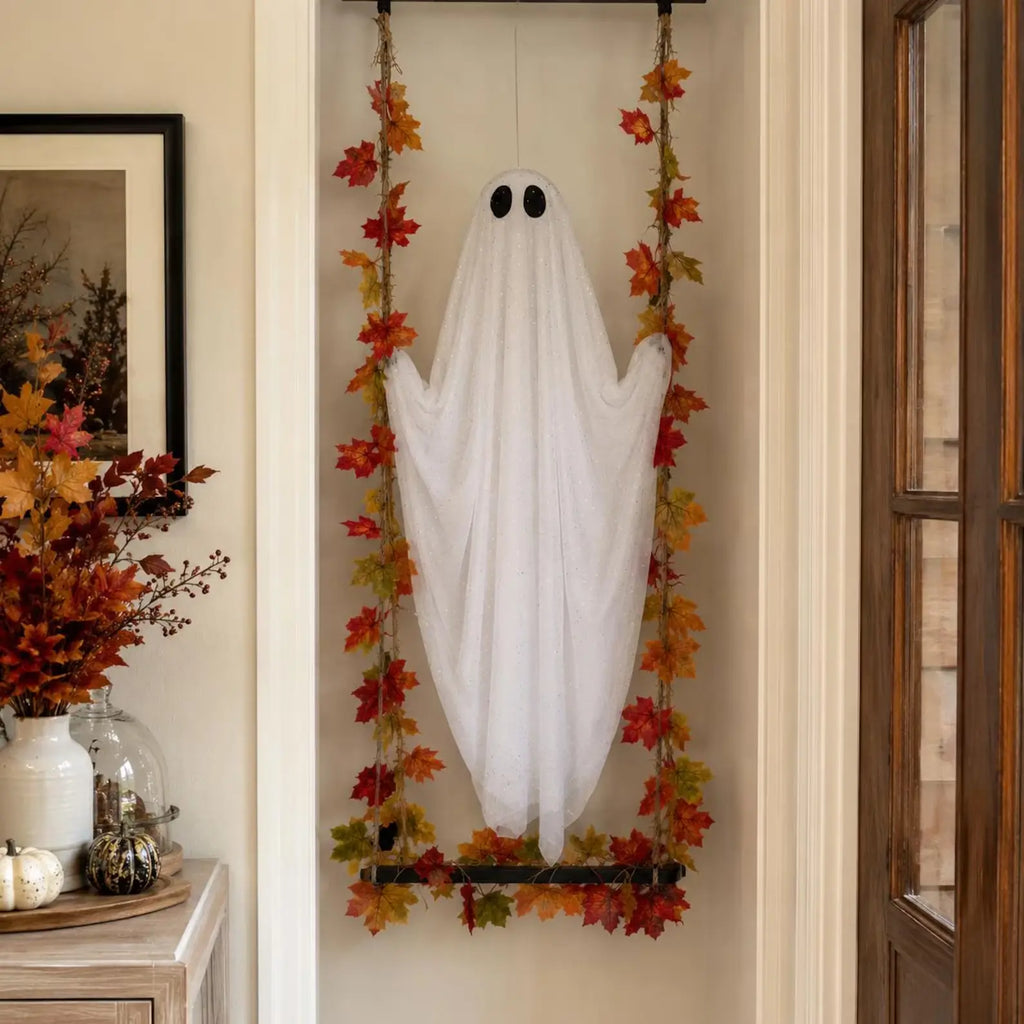 HauntedSwing Lighted Ghost Lantern