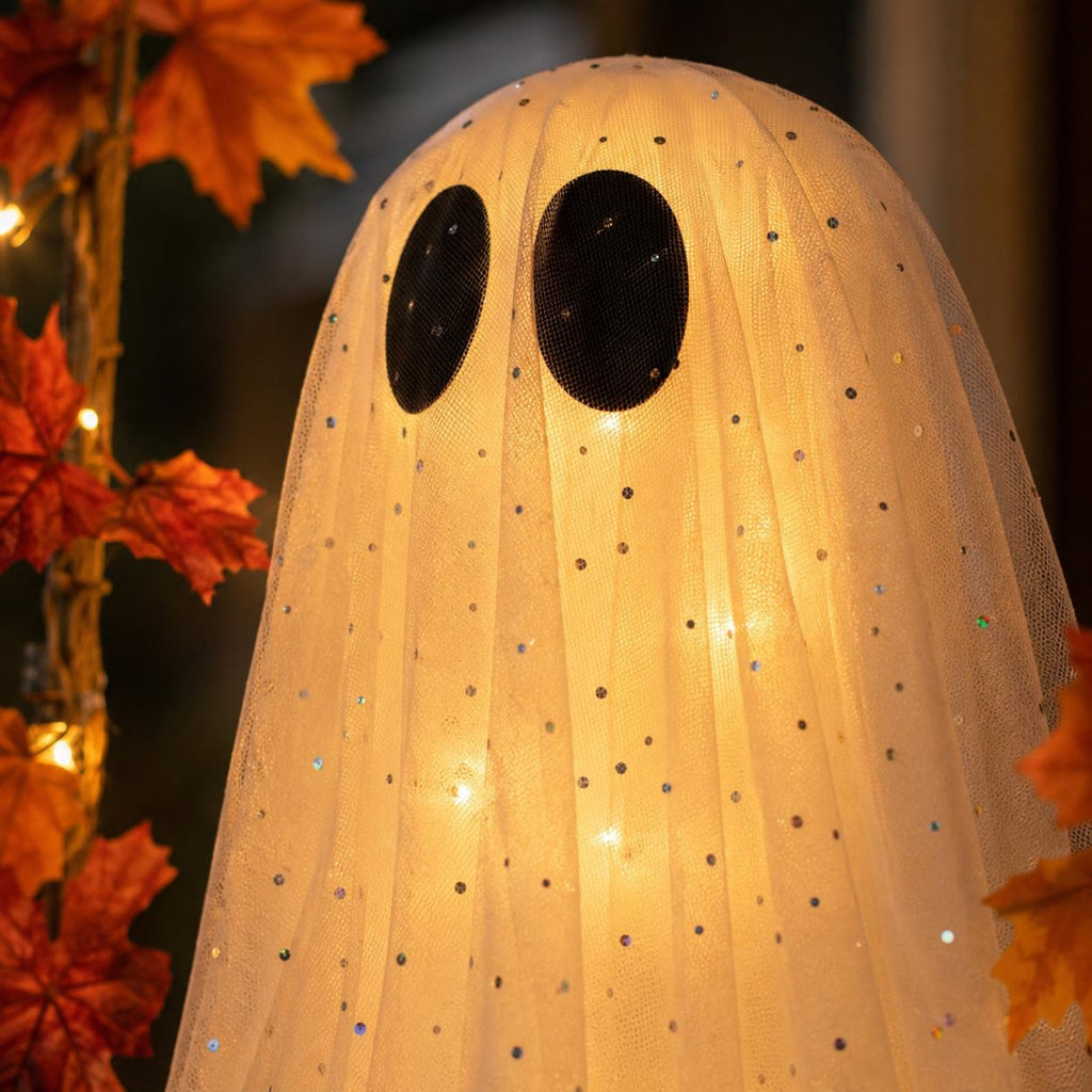 HauntedSwing Lighted Ghost Lantern