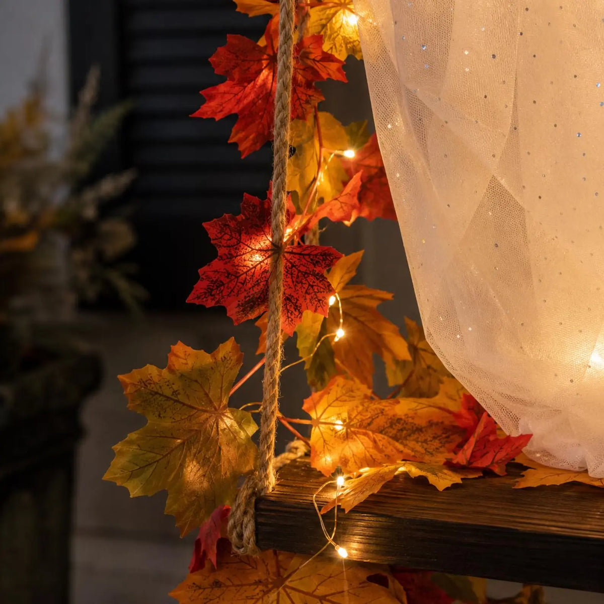 HauntedSwing Lighted Ghost Lantern
