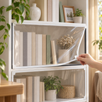 Dust Shield Clear Magnetic Shelf Cover