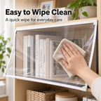 Dust Shield Clear Magnetic Shelf Cover