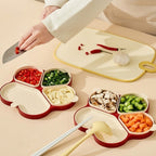 Flower-Shaped Divided Food Tray