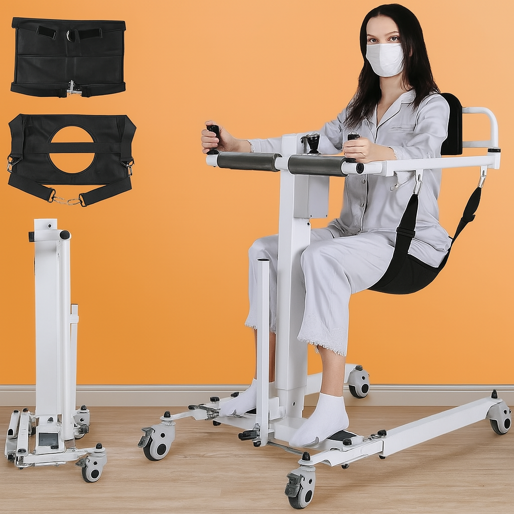 5-in-1 Foldable Patient Lift Mobility Chair