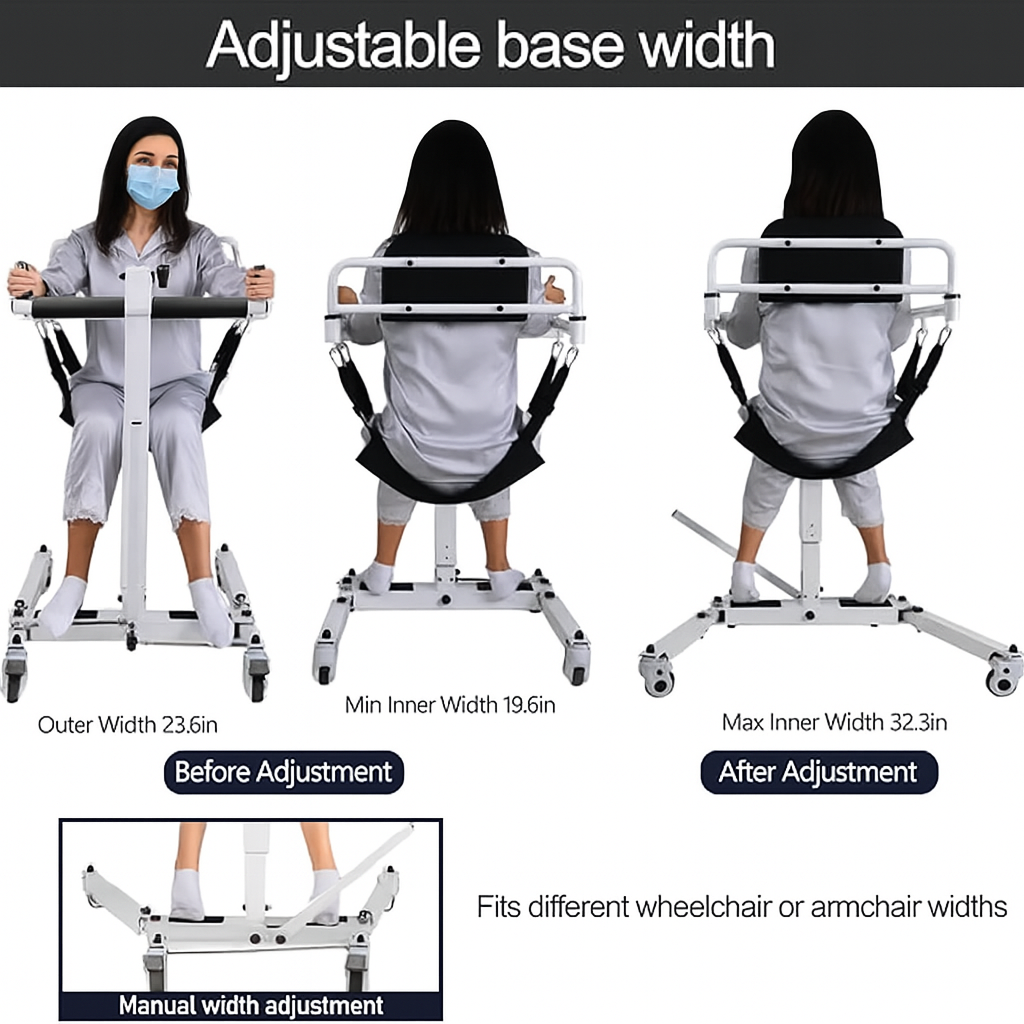 5-in-1 Foldable Patient Lift Mobility Chair
