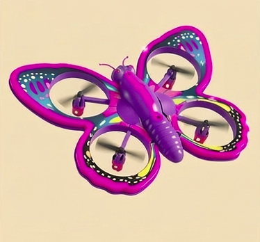 Butterfly Remote Control Mini Drone Toy – 2.4GHz RC Glitter Quadcopter with Gravity Sensor, Glitter Flying Toy for Kids, Fun Indoor Outdoor Children Gift