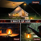 Solar Outdoor Porch Flame Lanterns