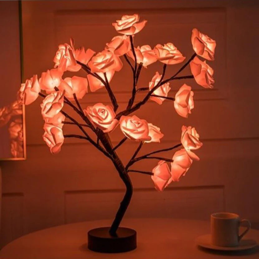 Charming LED Rose Tree Light