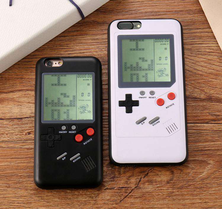 iPhone Retro-Game Case Black & White