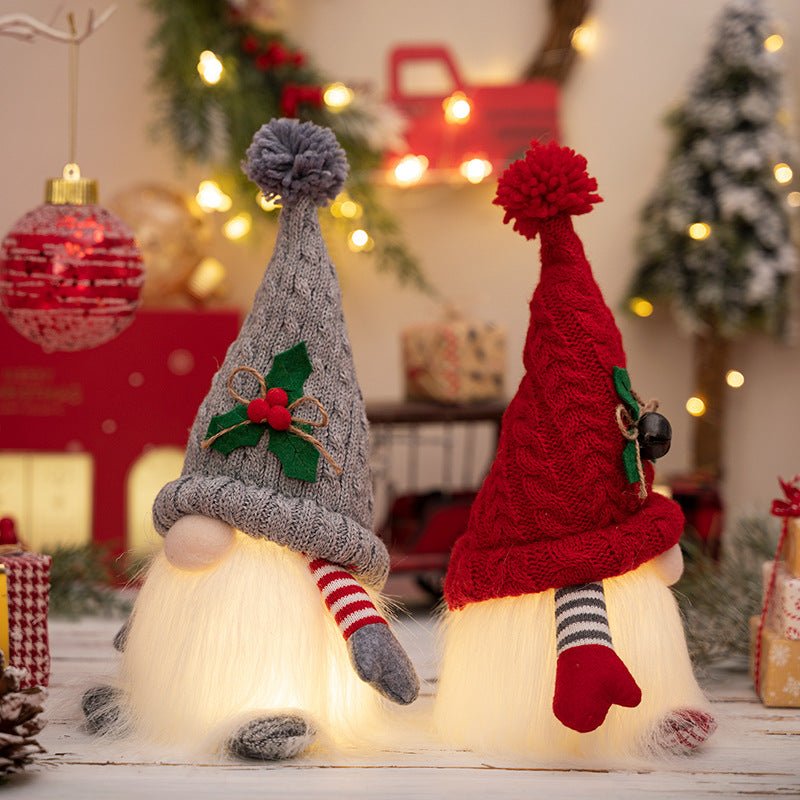 Light-Up Nordic Christmas Gnomes