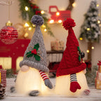 Light-Up Nordic Christmas Gnomes