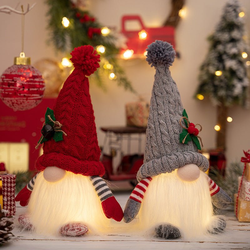 Light-Up Nordic Christmas Gnomes