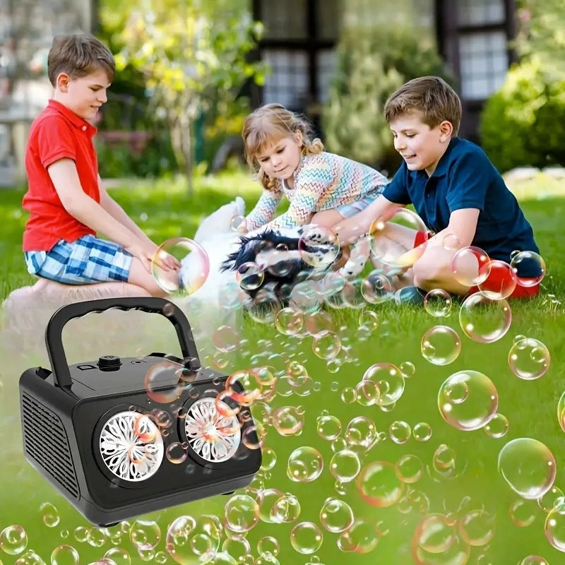 LED Multi-Hole Handheld Bubble Machine for Kids & Adults