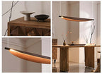Japanese‑Style Wabi‑Sabi Bar Table Chandelier – Elegant Suspended Light Fixture for Tea Room, Office, Restaurant or Luxury Lobby Ambiance